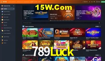 Interface moderna da plataforma 789Luck